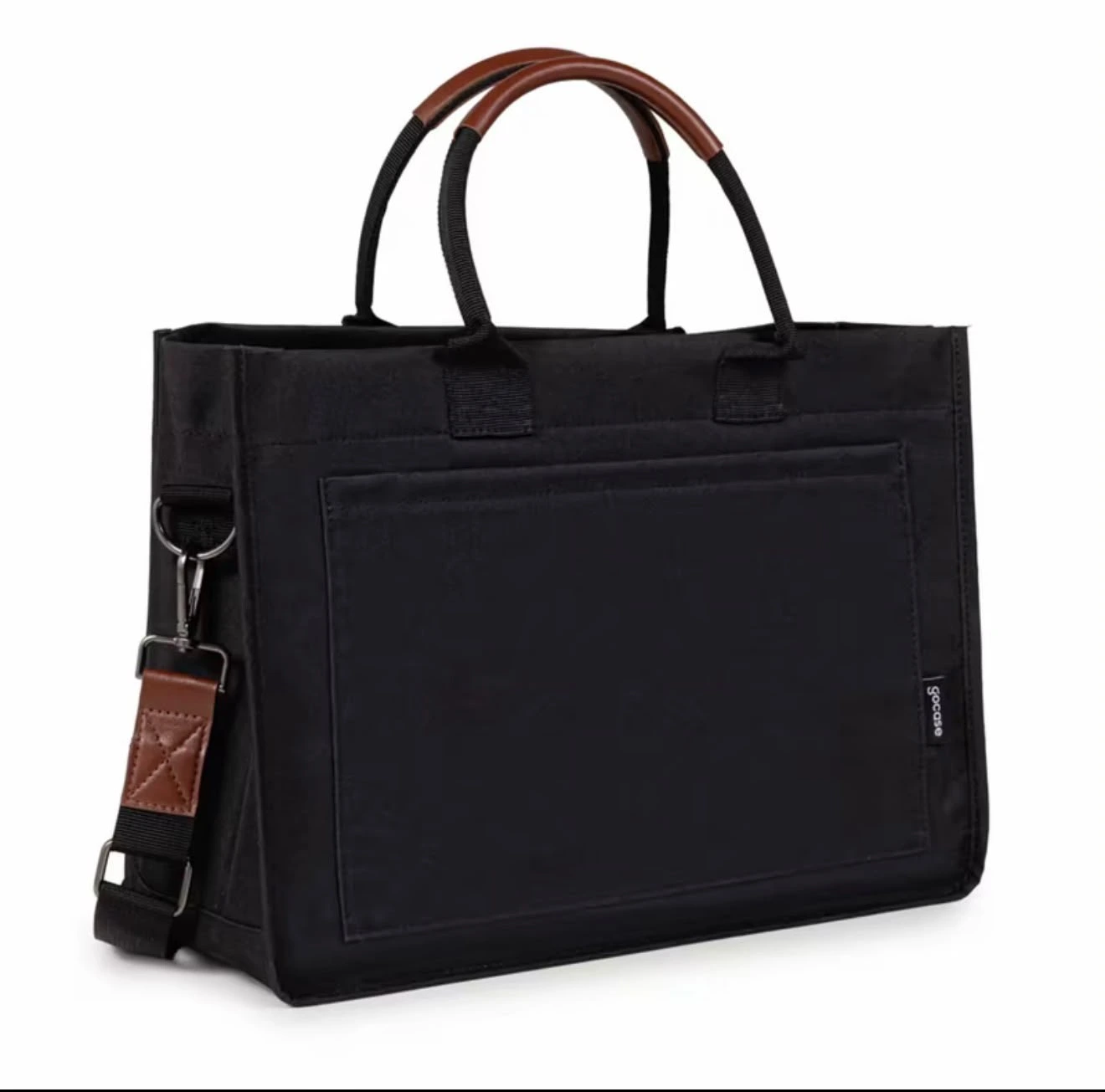 Tote Daily Preta com caramelo